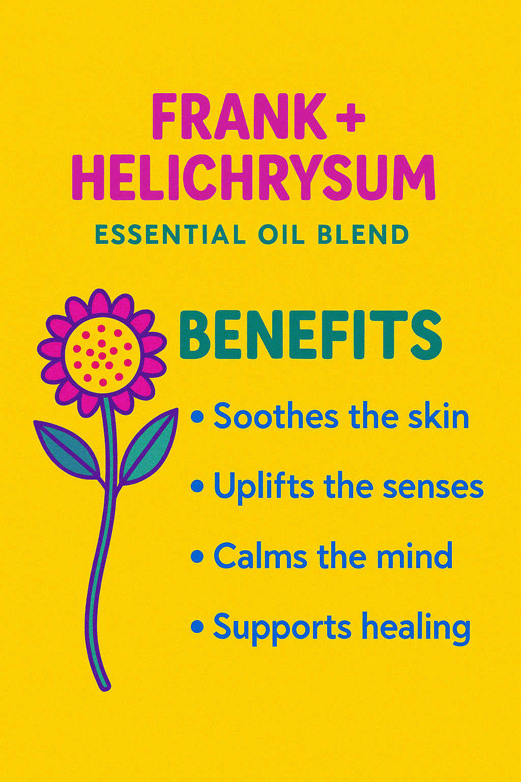 Frank + Helichrysum (Pure Essential Oil Blend) - Delune