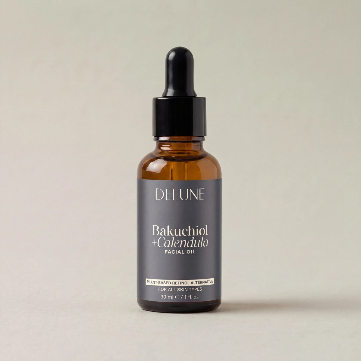 Delune Bakuchiol + Calendula Facial Oil studio packshot