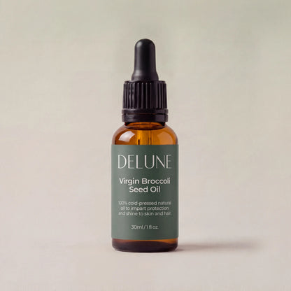 Delune Virgin Broccoli Seed Oil 30ml dropper bottle